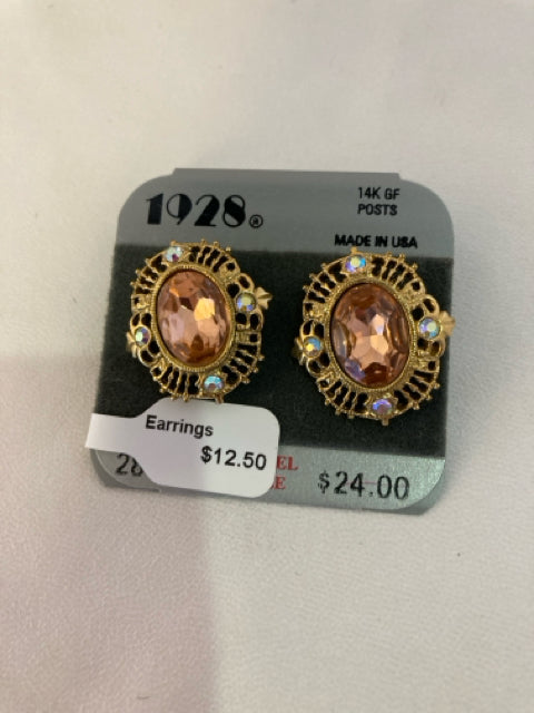 1928 Orange Earrings