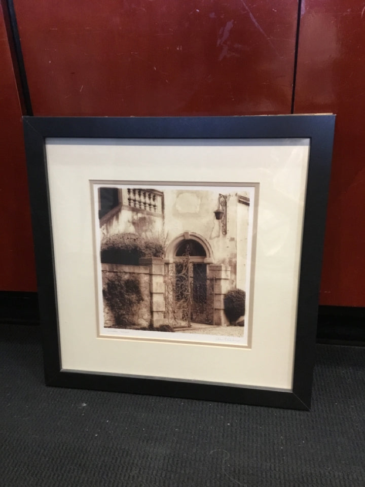 Signed Black/White Framed Art