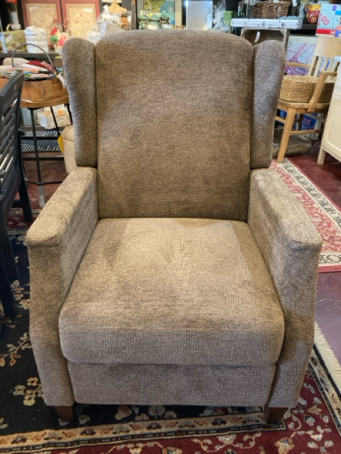 Recliner Upholstered NEW Nail Head Trim Brown Chair