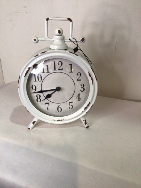 White Metal Clock