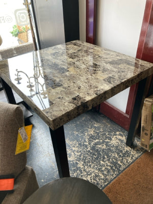 Faux Marble Black Table BUJ2P5WU