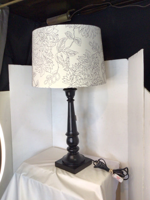 Black Resin Lamp