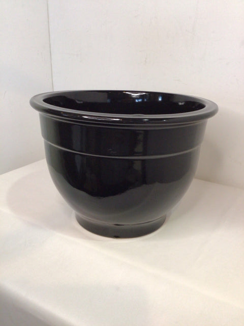Black Ceramic Planter