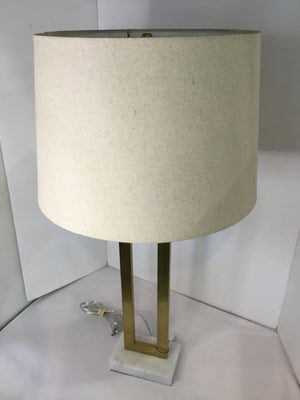 Gold Metal/Marble Lamp