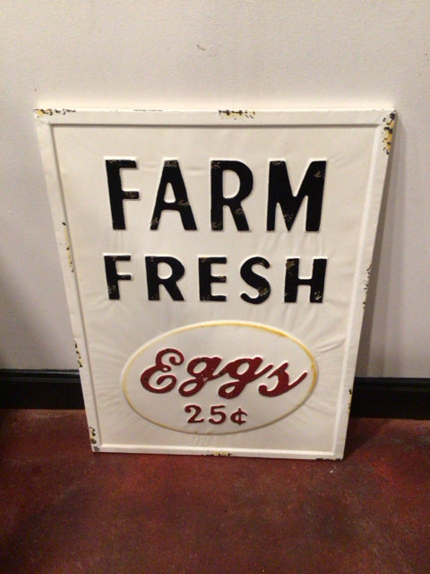 Farmhouse Metal White/Black Wall Decoration Art