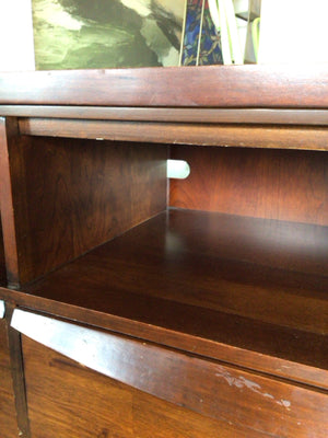 Vintage Wood 4 Drawer Brown TV Stand