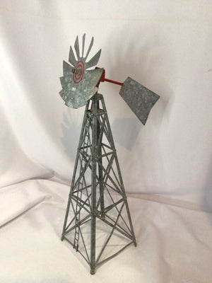 Gray Metal Windmill Misc