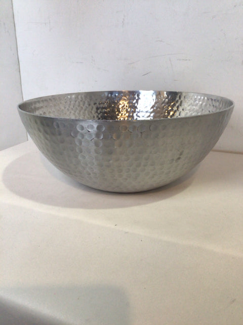 Threshold Brushed Aluminum Hammered Bowl
