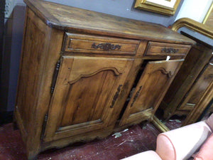 Wood 2 Drawers 2 Door Brown Buffet/Sideboard