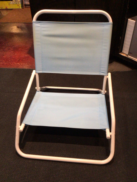 Beach Metal Frame Blue/White Chair