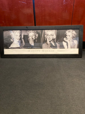 Black/White Marilyn Monroe Framed Art