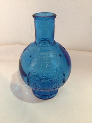 Wheaton N J Blue Glass Eagle Vase