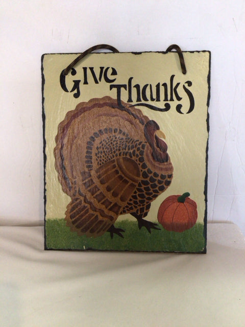 Thanksgiving Slate Painted Holiday Item