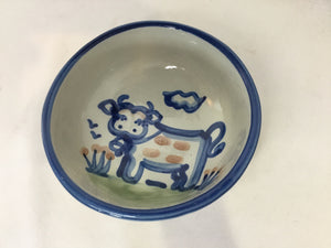 Gray/Blue Pottery Bowl