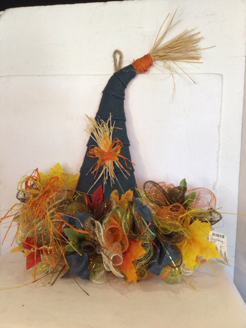 Halloween Blue/Orange Hat Wall Hanging Art
