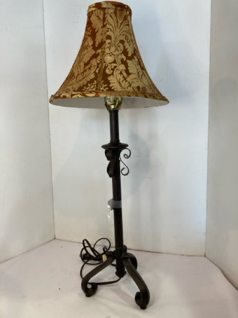 Stick Brown Metal Lamp