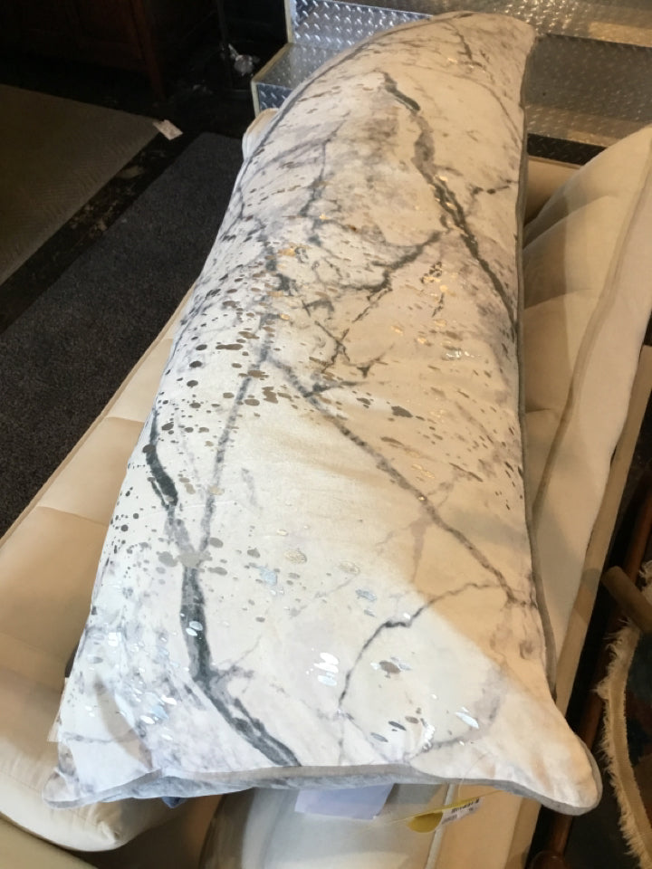 Modern Gray Velour Pillow