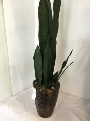 Green In Planter Faux Plant