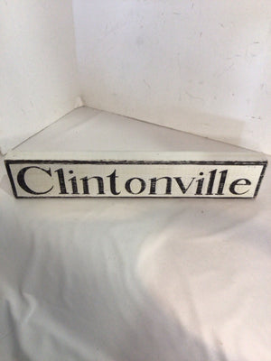 Wood Clintonville Black/White Wall Decoration Art