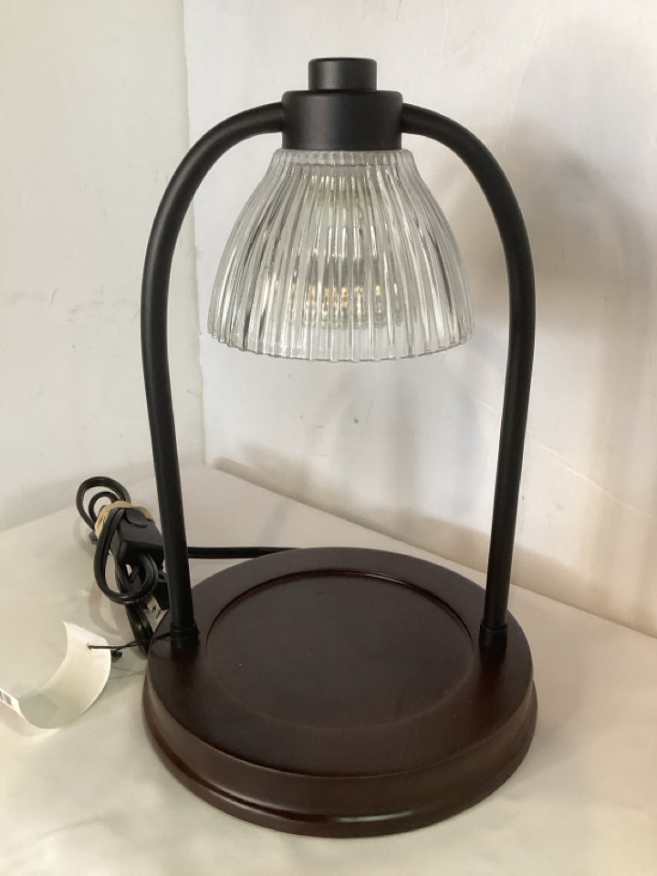 Warmer Brown Glass Candle Access.