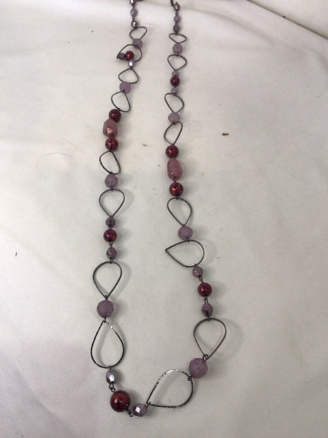 Premier Designs Purple Beaded Necklace