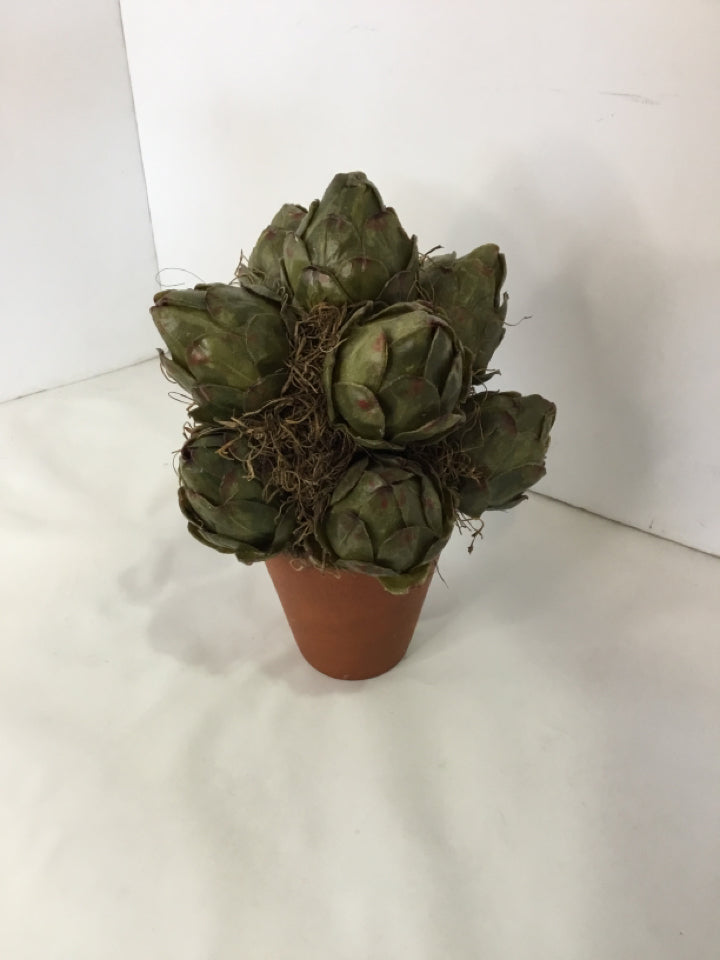 Green Artichoke Faux Plant