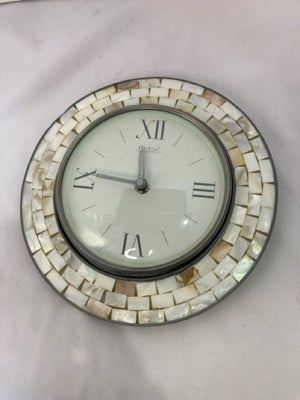 Wall Cream Mosaic Clock