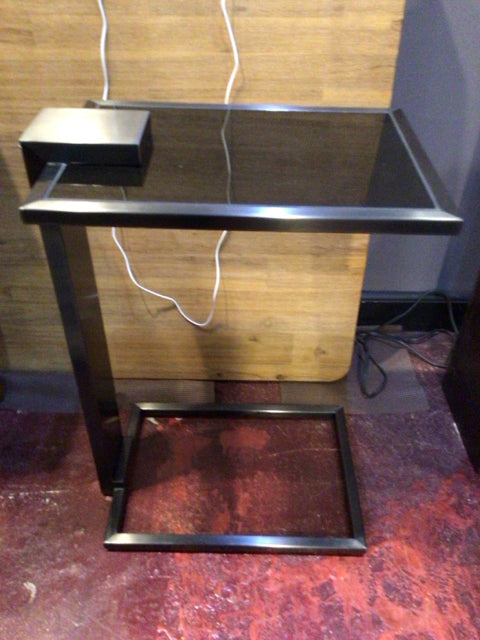 End Glass/Chrome Smoke Table