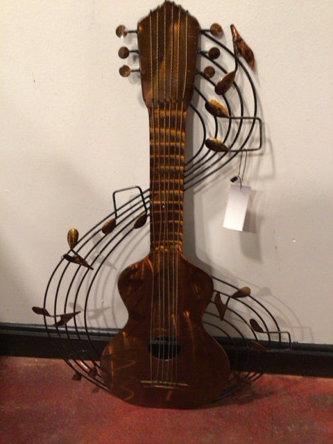 Copper Guitar Wall Decoration Art