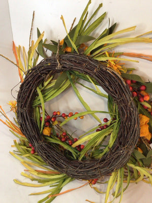 Fall Green/multi Wreath Holiday Cards