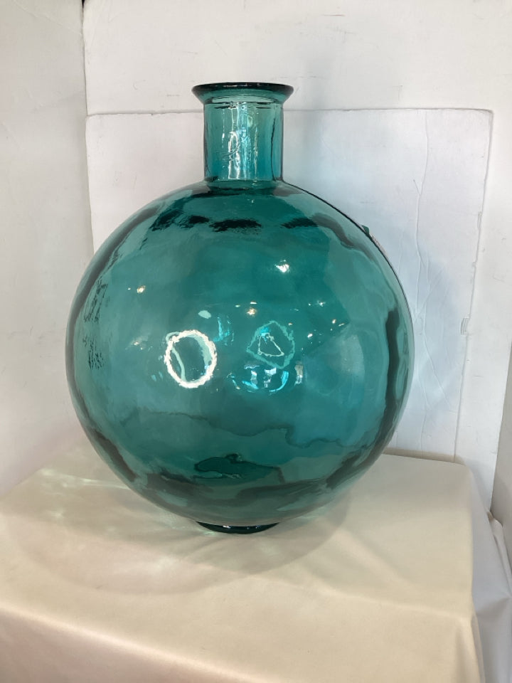 Bottle Blue Glass Vase