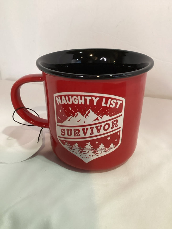 Mug Red Ceramic Holiday Item