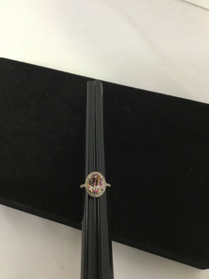 Purple Rhinestone Ring