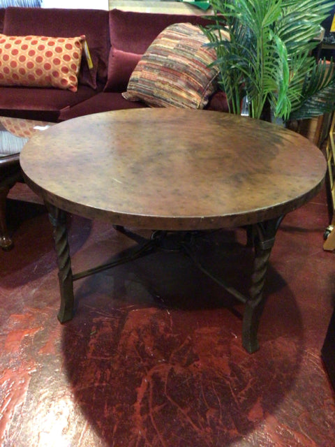 Hammered Metal Coffee As Is Copper Table