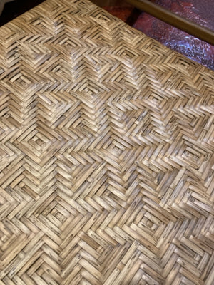 Teak Rattan Tan Chair