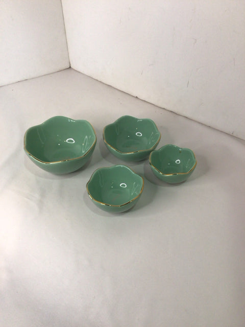 Francesca's Measuring Aqua Ceramic Bowl Set