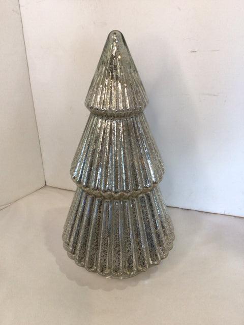 Christmas Silver Mercury Glass Tree Holiday Item