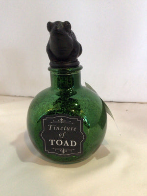 Halloween Green Glass Battery Operated Holiday Item