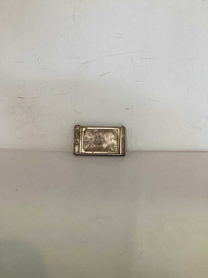 Vintage Metal Beige Compact