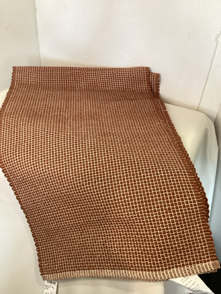 Kirkland's Orange Cotton Table Runner