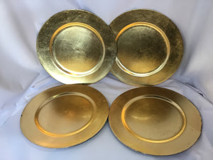 Set of 4 Gold Charger