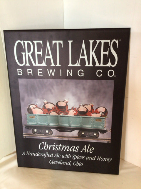 Beer Black/ Green Wood Sign