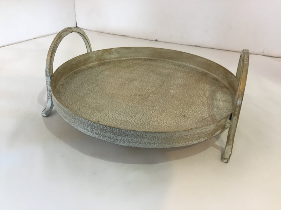 Gold Metal Circle Tray