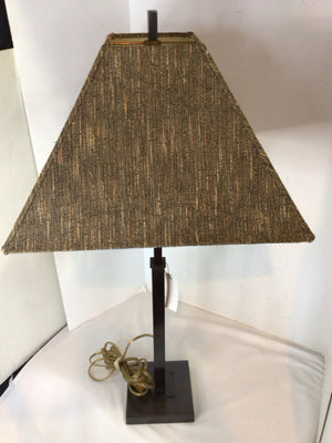 Mid Century Brown/black Metal Adjustable Lamp