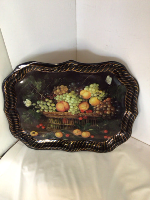Ian Logan Toile Black Fruit Tray