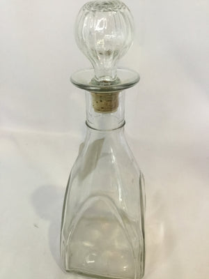 Vintage Clear Glass Decanter