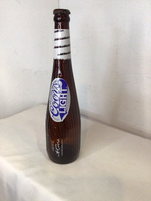 Vintage Brown/Blue Glass Beer Bottle
