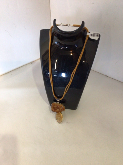Gold Citrine Necklace