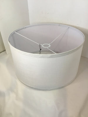 White Barrel Lamp Shade