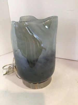Blue/Gray Glass Lamp